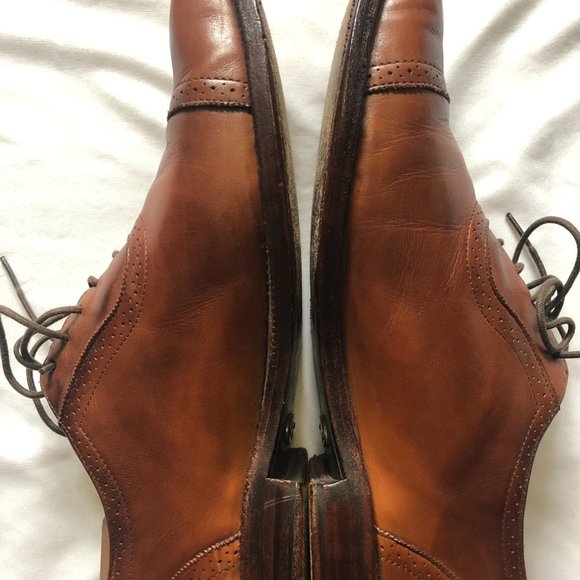 Allen Edmonds Plain-toe Lace-up Oxford Shoes | Size 10.5 D | Color: Tan Leather main image 13